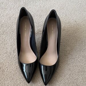 Stuart Weitzman Glossy Black Heels 8 B